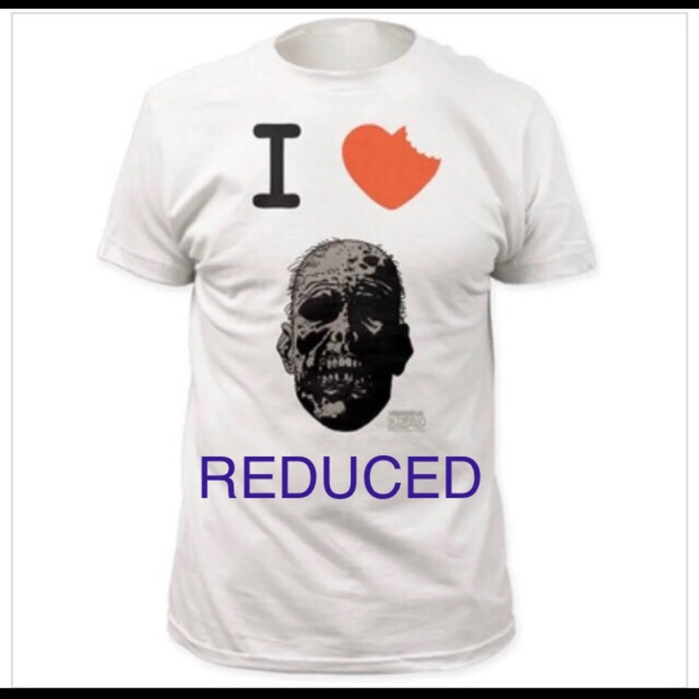 Walking Dead I Love Zombies Medium Unisex Shirt